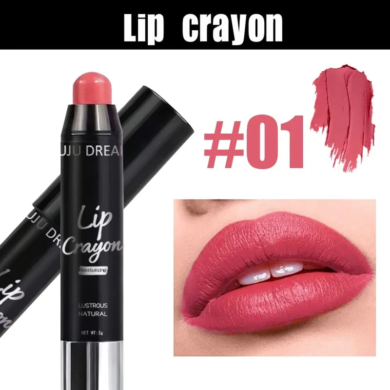 Lip Crayon And Flower Mist Blush Makeup Set Matte High Pigment Waterproof Long Lasting Natural Pink Face Makeup Kit