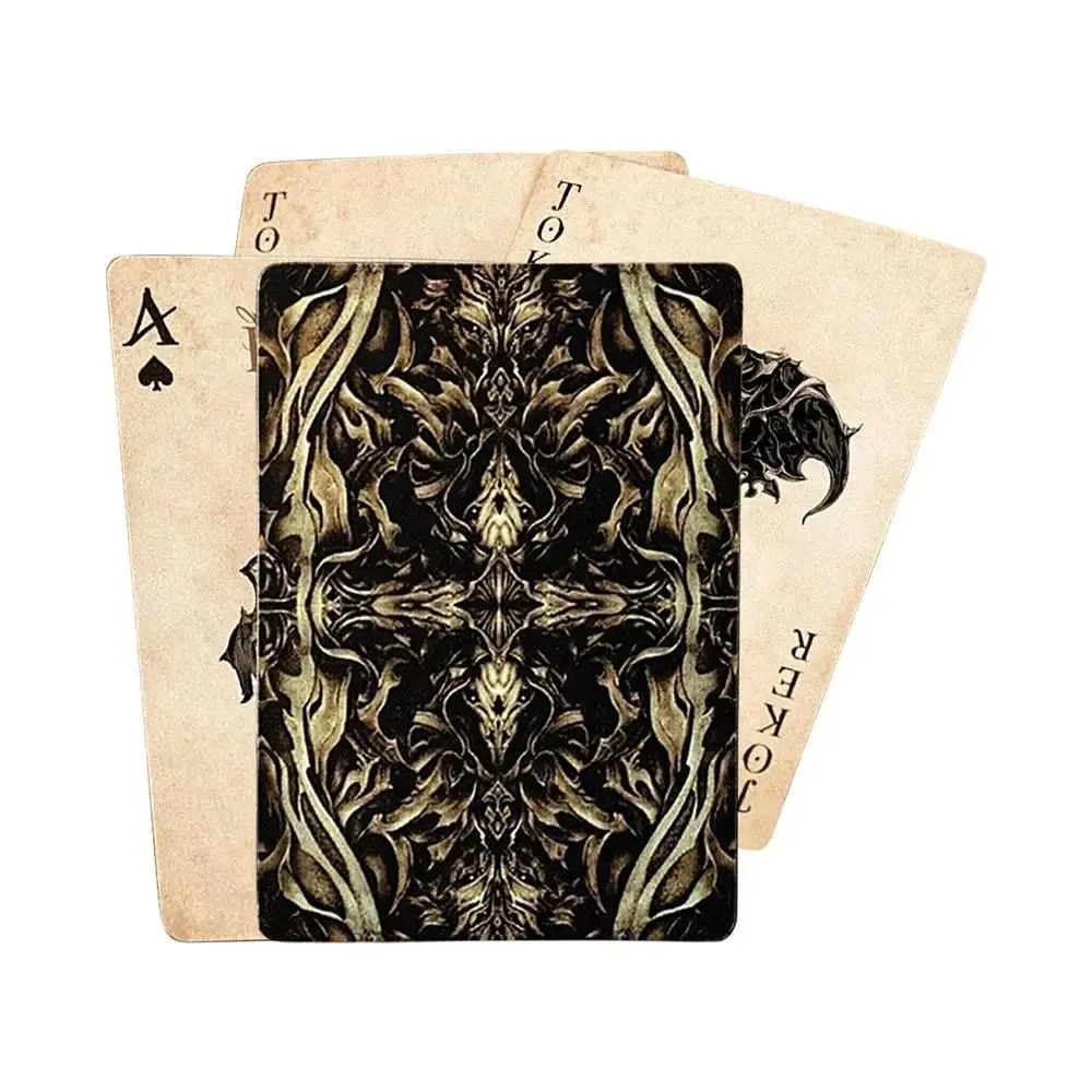 Baralho de jogo de pôquer vintage, requintado, olho do diabo, cartas engraçadas, padrão claro, exclusivo, reunião de família, suprimentos de entretenimento