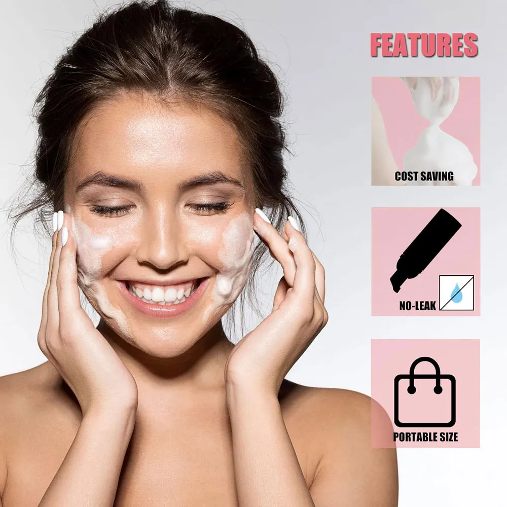 60ml recarregável vazio bomba de plástico garrafa lash extensão kit limpeza haste longa escova lash modelador poeira tubo eva saco armazenamento ferramentas