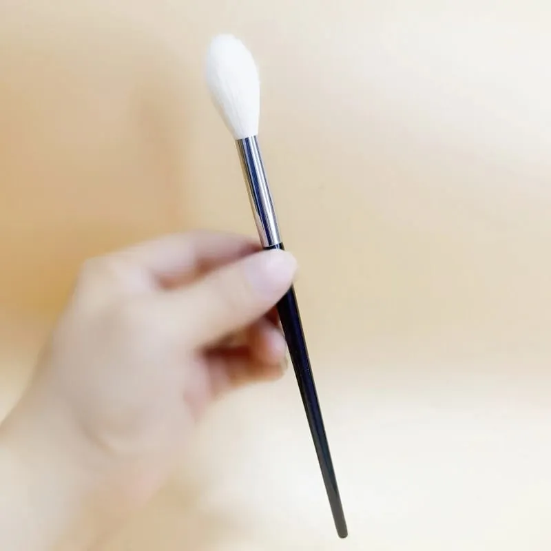 Pincéis de maquiagem cônicos, iluminador, cabelo de cabra natural, alta qualidade, liquidificador facial, ferramentas de pincel de maquiagem
