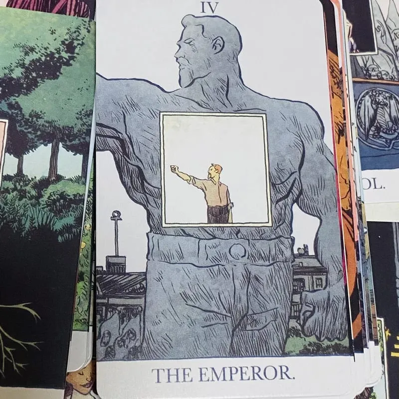 As cartas de tarô reveladas 80 peças em inglês, baralho de tarô para festa familiar, jogo de mesa de lazer (com 2 cartas especiais)