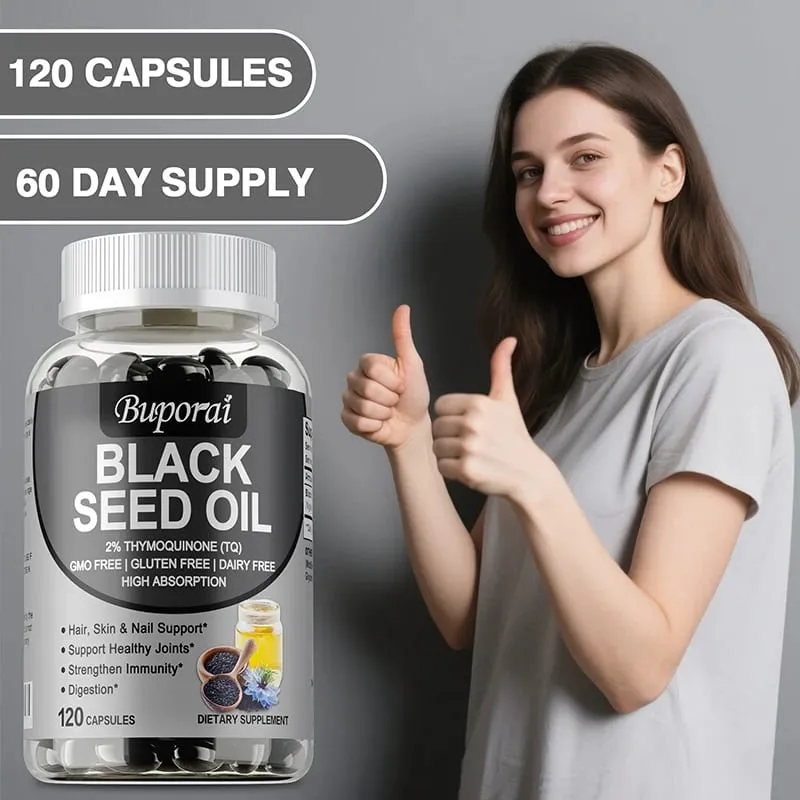 Premium Black Seed Oil 120 Capsules - Support Overall Health | Immune System Support Non-GMO Gluten-Free Supplement — image 6