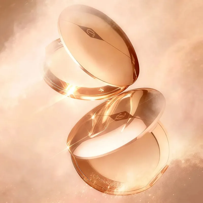 Charlotte tilbury batom líquido base iluminador pó prensado blush facial corretivo base maquiagem cosméticos