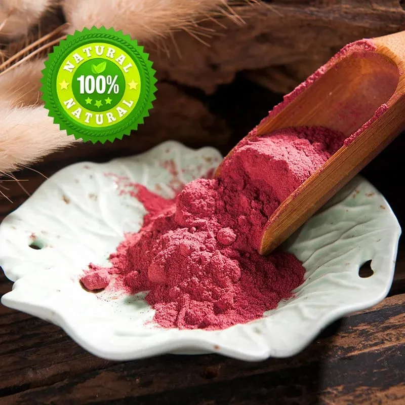Pó de raiz de beterraba orgânica - aumenta o desempenho atlético da nutrição diária e promove suplemento digestivo de raiz de beterraba vegana e não transgênica