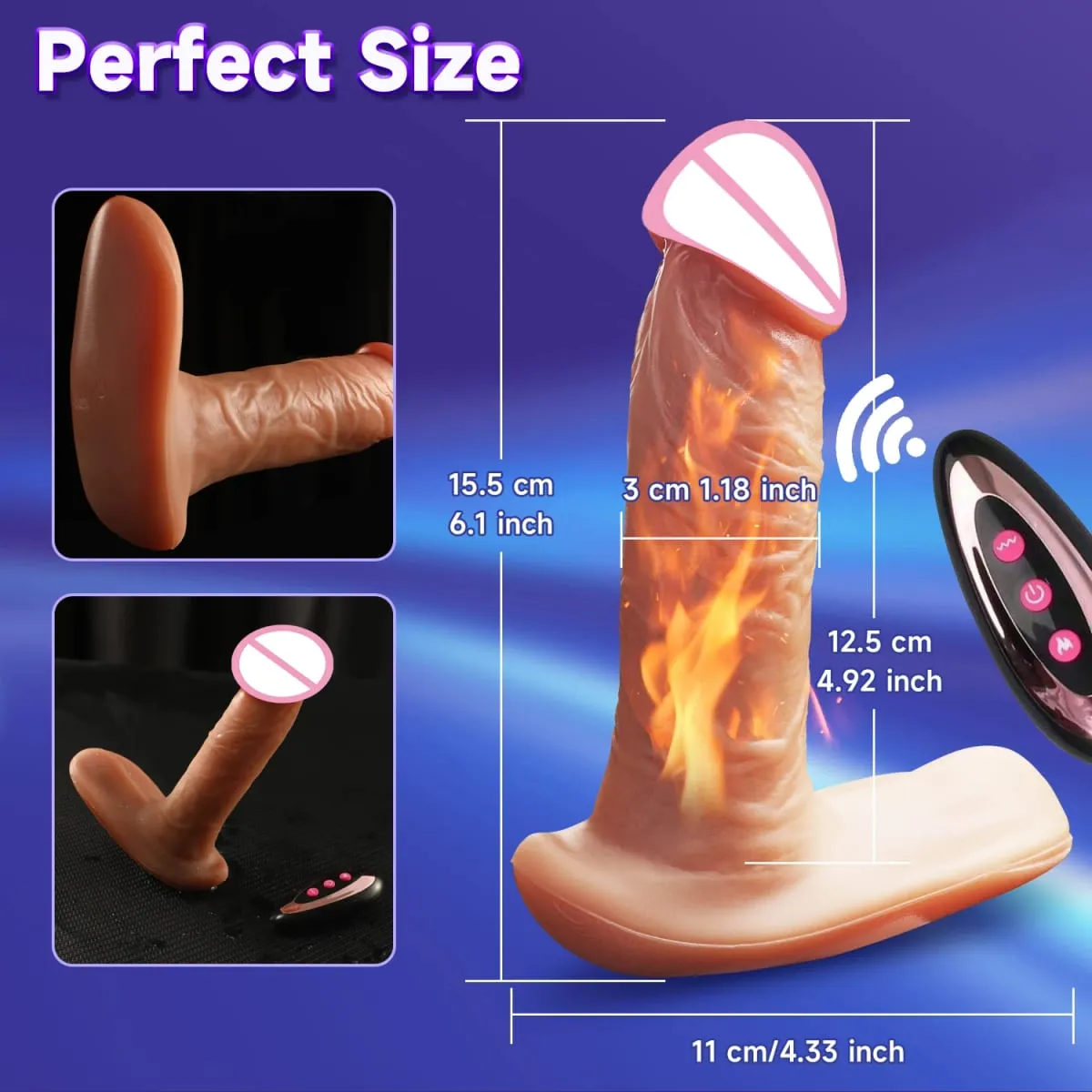 Vibrador realista vestível, empurrador de pênis, penetração anal, vibração, adulto, brinquedo sexual anal para mulheres, 18 +