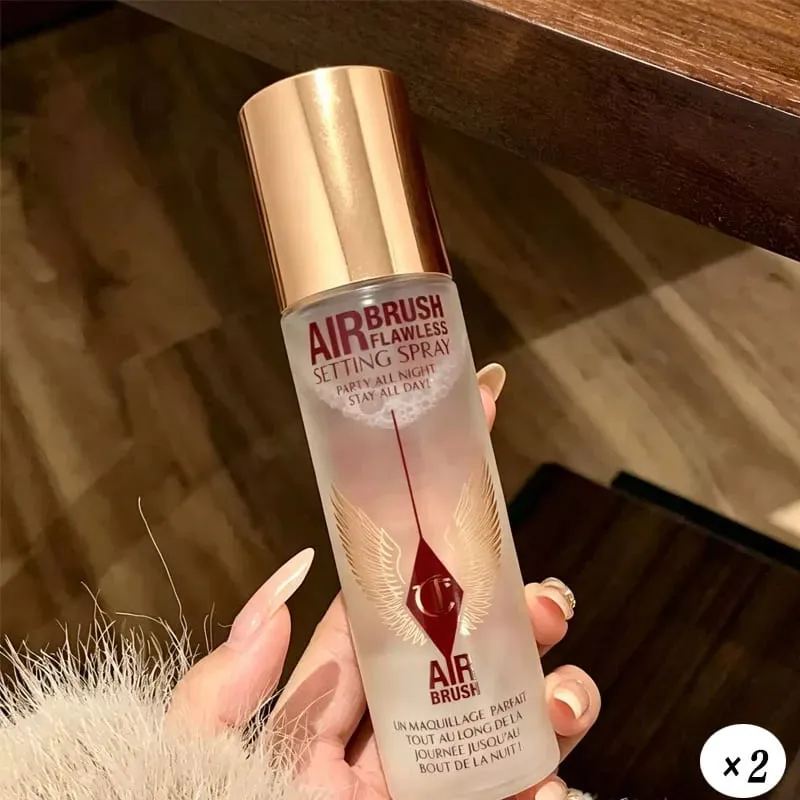 CT Configuração Spray Ilumina o Pó Compacto Dois Tons Coração Blush Hidratante Máscara Labial Destaque Escova Cabeça Maquiagem Essência