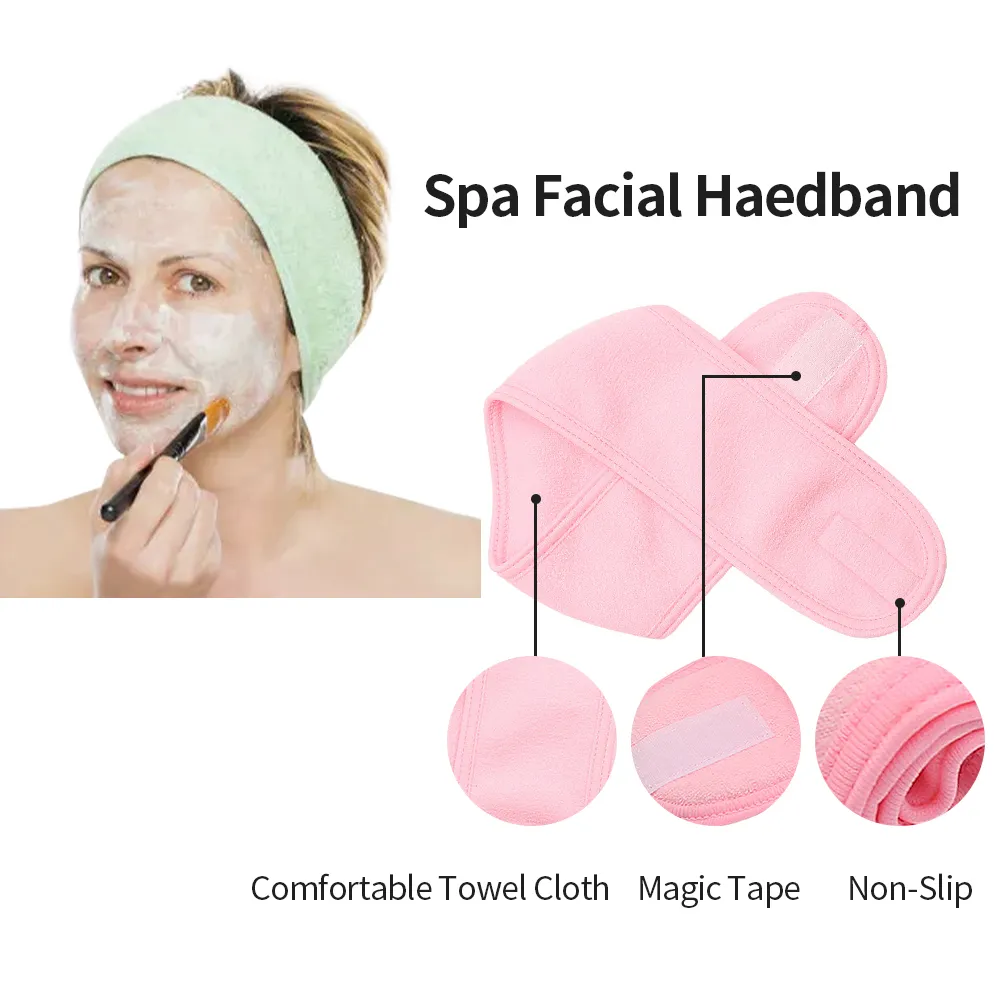 Extensão de cílios bandana maquiagem extensão de cílios suprimentos cílios acessórios rosto lavagem banho spa facial ajustável bandana