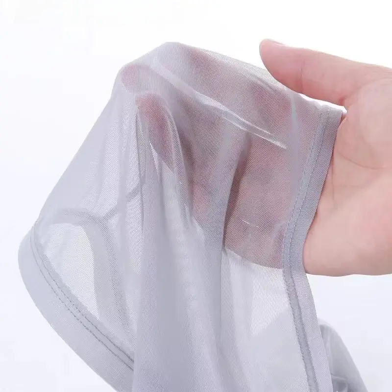 Underwear Transparent Boxers Bulge Ice Silk See Through Underpants Sexy Briefs Low Waist Panties Lingerie Intimates