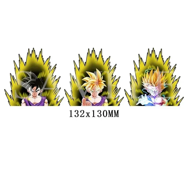Anime 3D Lenticular Adesivo Goku Vegeta Decalques à prova d'água para carro, geladeira, skate, etc. — image 19