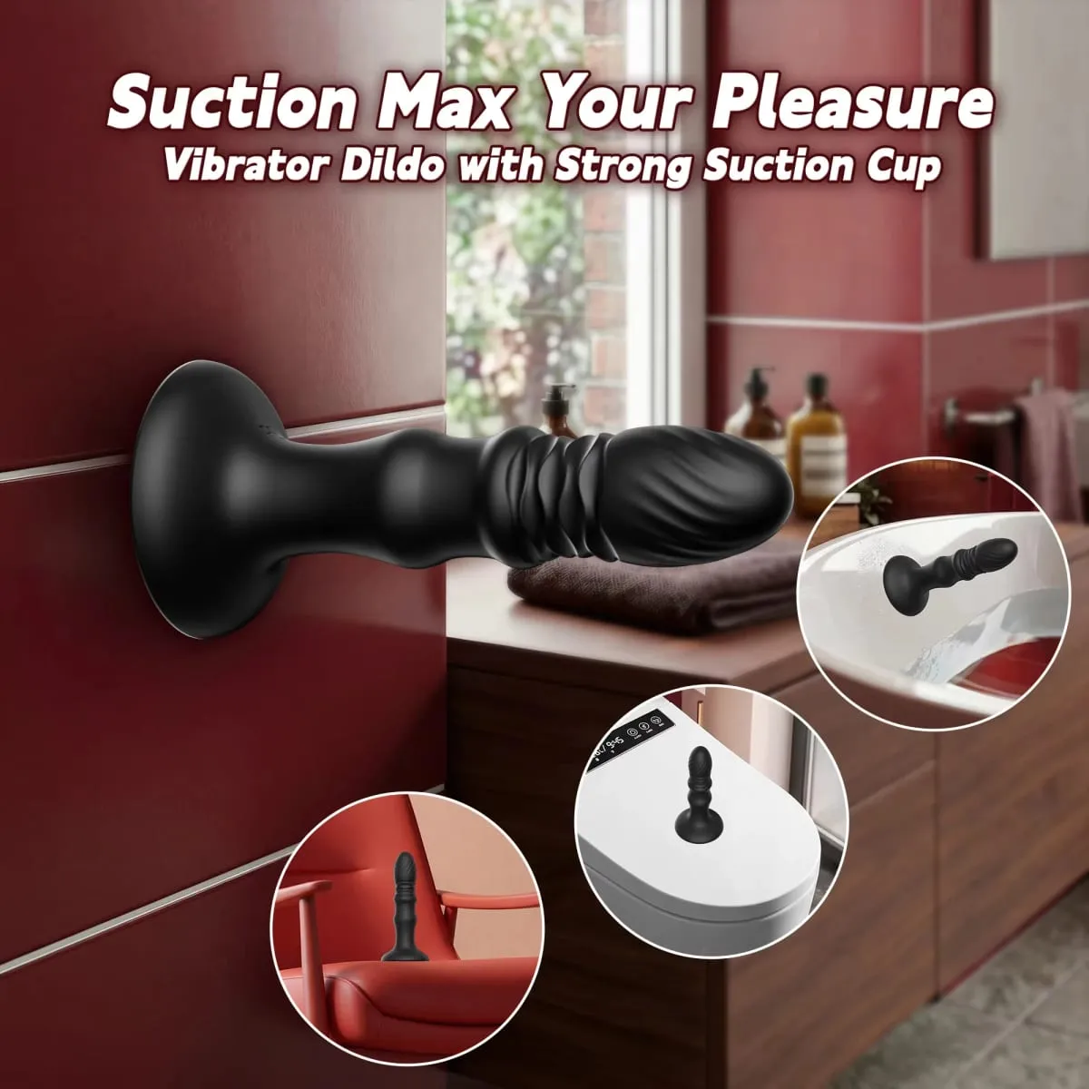 Empurrando masculino massageador de próstata vibrador anal controle remoto vibratório butt plug com ventosa brinquedo sexual para homens