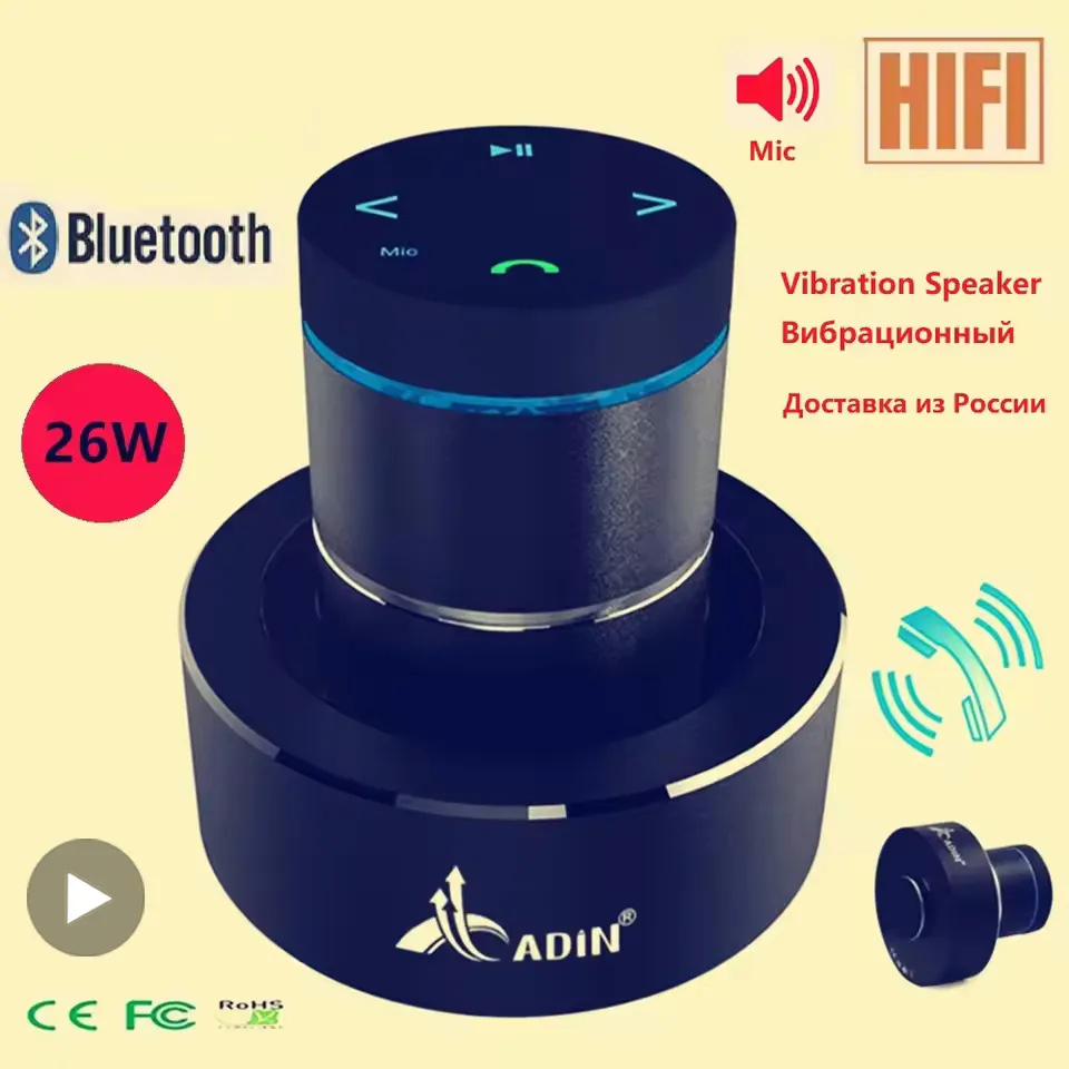 Vibro subwoofer anti-vizinho vibração bluetooth alto-falante portátil caixa de som música sem fio woofers baixo caixa de som bocina mp3