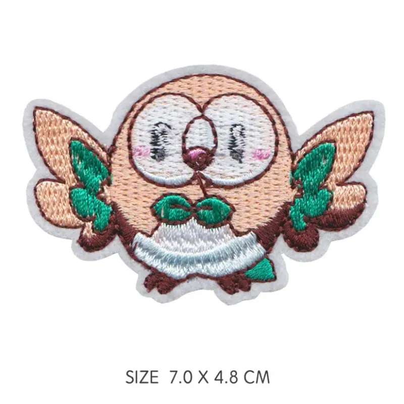 Cloth Patch Pikachu Clothes Stickers Sew on Embroidery Patches Applique Iron on Clothing Cartoon DIY Garment Decor