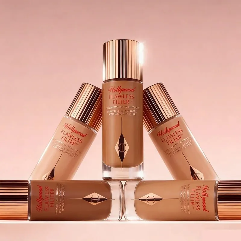 Charlotte Tilbury CT Highlighter Foundation Continuously Texture of The Makeup Hydrating Concealer Brightens Powder Compact