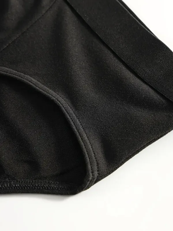 5PCS/SET Men's Underwear Solid Color Men's Briefs High Stretch Panties Breathable Fashion Men's Underpant Plus Size Briefs