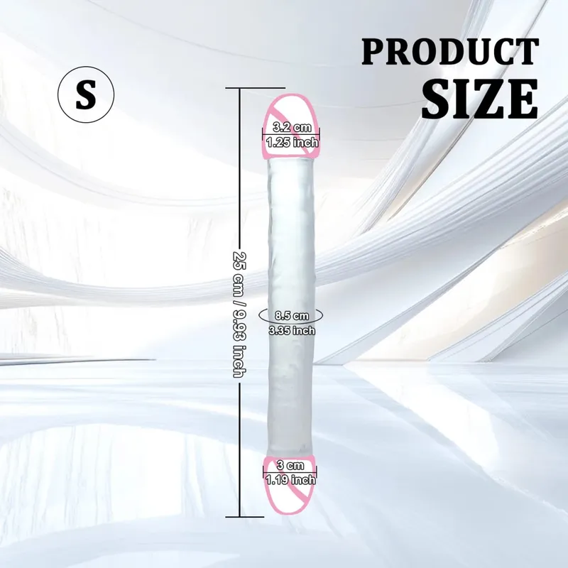 Vibrador longo de ponta dupla, ferramentas lésbicas, pênis realista, masturbador feminino, pau falso, anal vaginal, brinquedos sexuais adultos para mulheres e homens