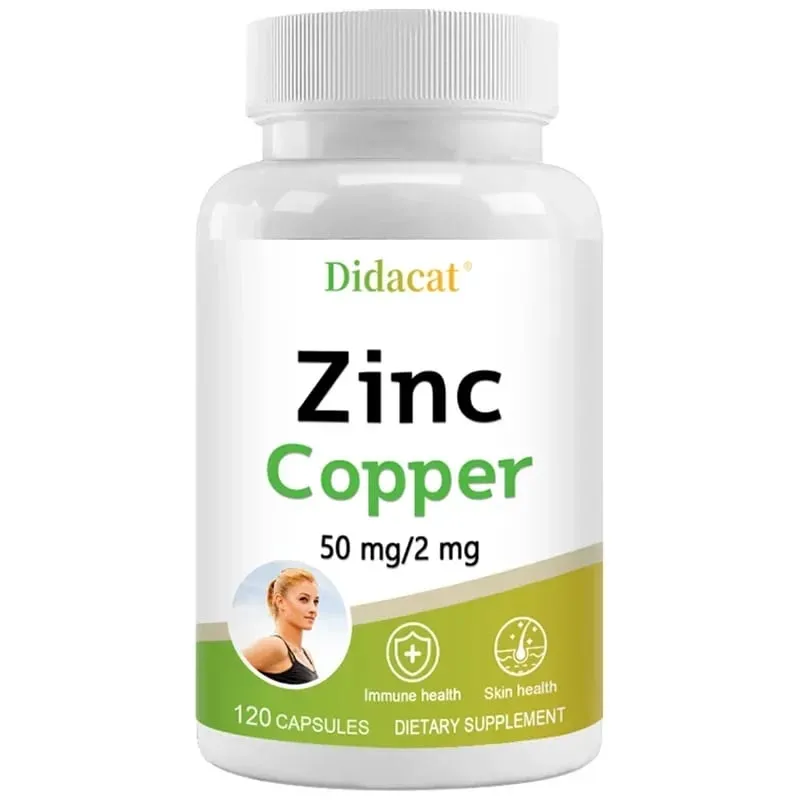 Zinc + Copper Capsules - Support Healthy Skin and Immune System Increase Vitality Skin Care