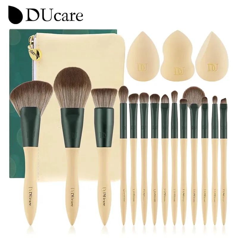 DUcare 專業化妝刷組 10-32 件刷妝套件合成髮粉底強力眼影混合美容工具