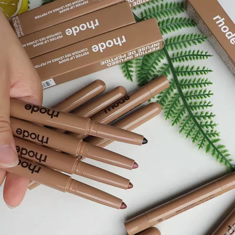 Peptide Lip Shape Pen Lip Liner Long Lasting Moisturizing Lip Blam Lip Tint Pencil Pen Lipstick Rouge Storage Bag Makeup