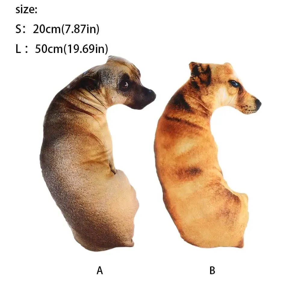 Hound 3D Lifelike Animal Throw Pillow Soft Creative Dog Almofada Almofada para casa — image 8