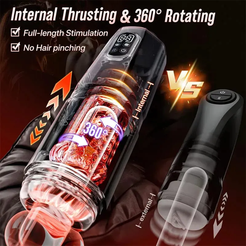Masturbador masculino vibratório automático, bomba peniana, impulso, lambedor, máquina sexual, Stroker, bolso, buceta, brinquedos sexuais para homens 18 +