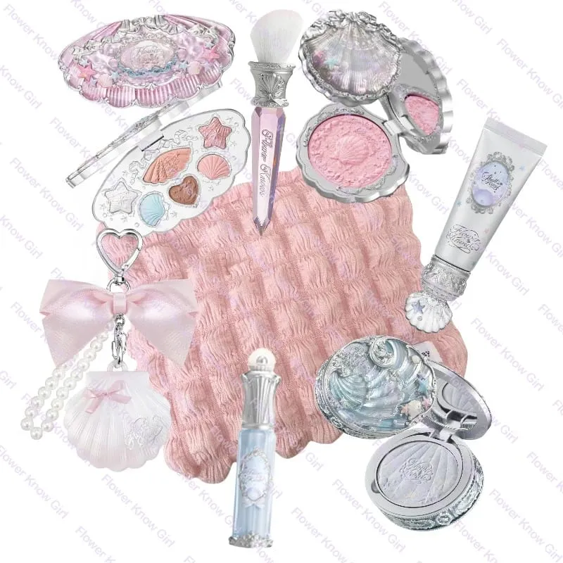 Flower Knows Shell's Jewel Collection Makeup Kit Full Professional Face Palette Blush Eyeshadow Lip Cream Highlighter Balm Sets