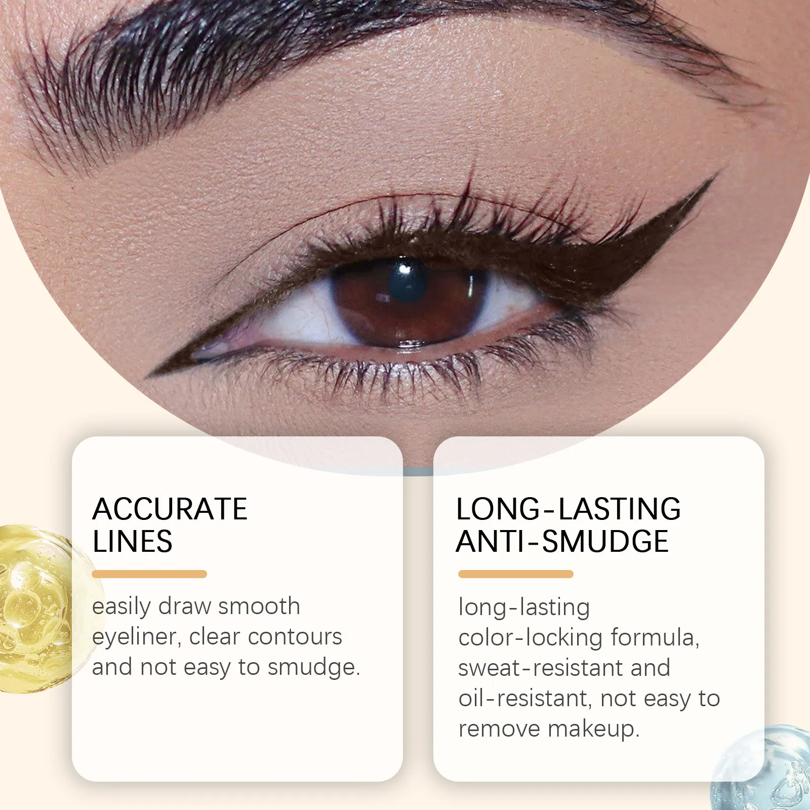 Waterproof Eyeliner Brown Smooth Matte Eye Liner Long Lasting Non Smudging High Pigmented Eyebrow Pencil Punk Eye Makeup