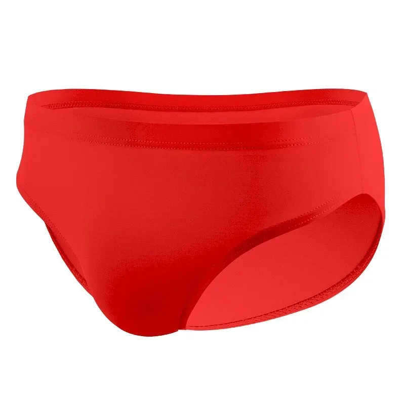 Cuecas masculinas de seda gelo fina secagem rápida roupa interior cintura baixa cor sólida cuecas masculinas sexy u bulge bolsa calcinha respirável
