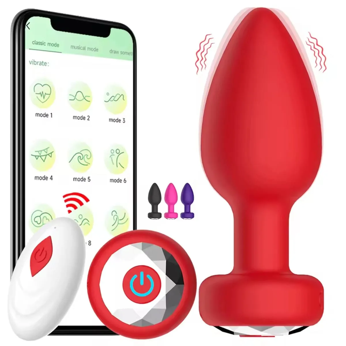Vibrador anal com controle remoto, plugue anal sem fio, masturbador vaginal feminino, massageador de próstata, brinquedos sexuais adultos para casais — image 1