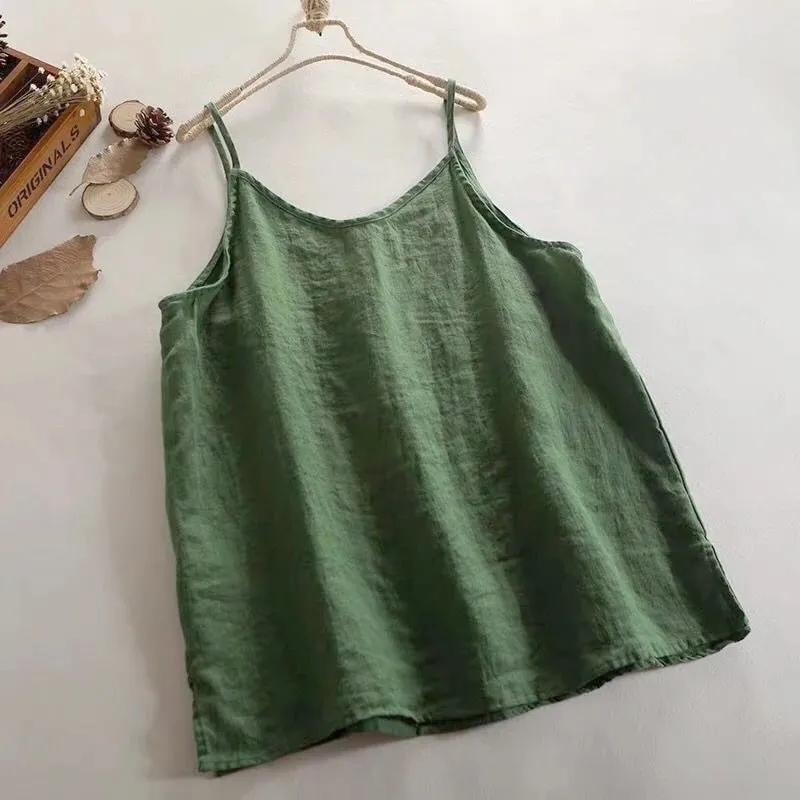 Verão simples all-match topo solto fino camisola sólida com decote em v colete roupas femininas sem mangas casual highstreet férias camiseta