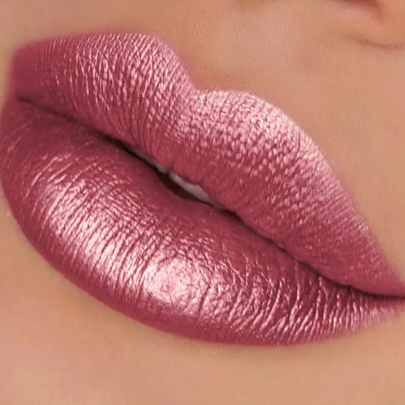 Batom metálico com glitter, acabamento hidratante, 19 cores, vermelho, rosa, brilhante, altamente pigmentado, lábios, maquiagem, presentes, cosmético, 1 peça — image 16