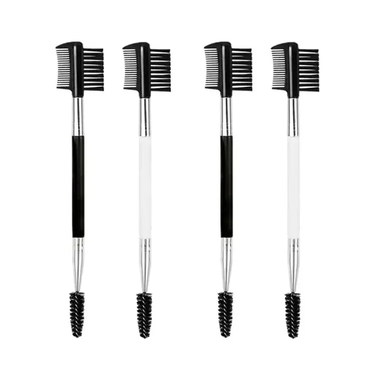 3/10 PC 1PC Pincel de pente de sobrancelha de ponta dupla Pincéis de maquiagem de beleza Aplicador de cílios Ferramenta de maquiagem profissional