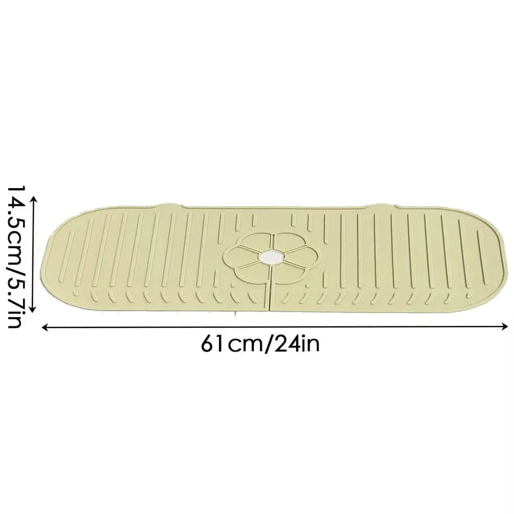 Torneira da cozinha respingo almofada de silicone torneira da pia respingo guarda esteira esponja dreno almofada bancada protetor para cozinha banho gadgets — image 16