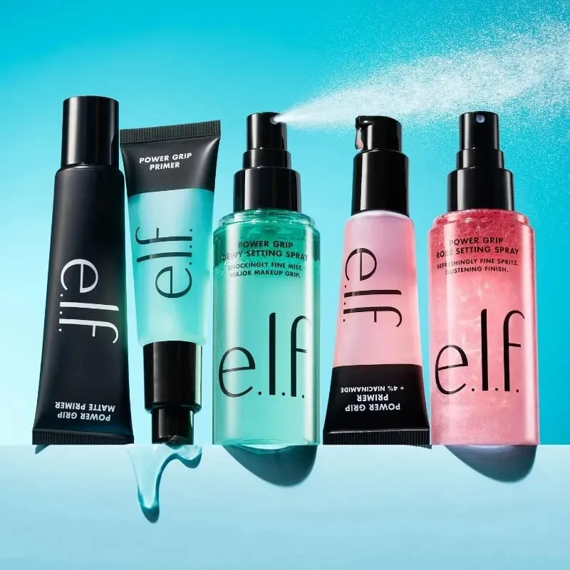 E.l.f Power Grip 霧面底霜 露水定型噴霧液 無孔膩子底漆 保濕凝膠精華 30ml&10ml 妝前產品