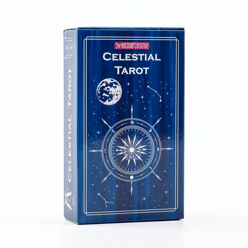 Tarô Celestial preenchido com a atmosfera misteriosa de corpos celestes cósmicos Divination Edition Deck Board Playing Games — image 3