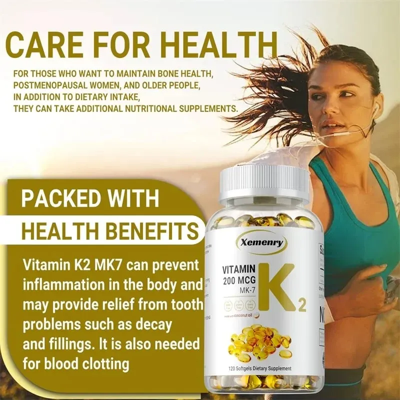 Suplemento de vitamina K2 MK-7 - apoia a densidade óssea, dentes, pele, coração, saúde e imunidade — image 7