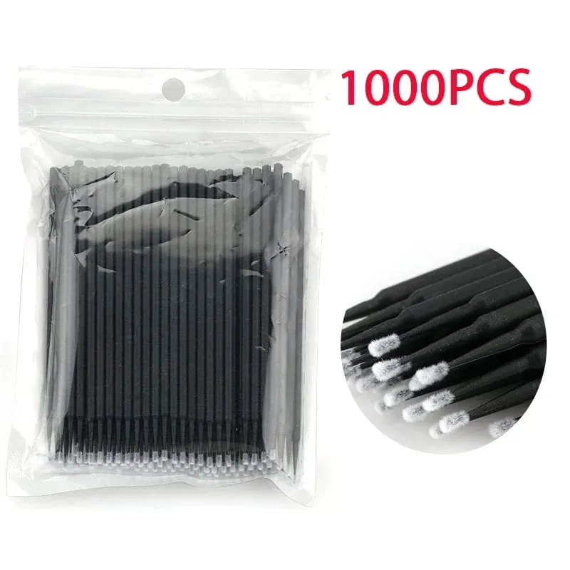 500/1000PCS Eyelash Brushes Crystal Swab Microbrushes Eyelash Extension Brush Grafting Lash Removing Applicators Makeup Tool — image 9