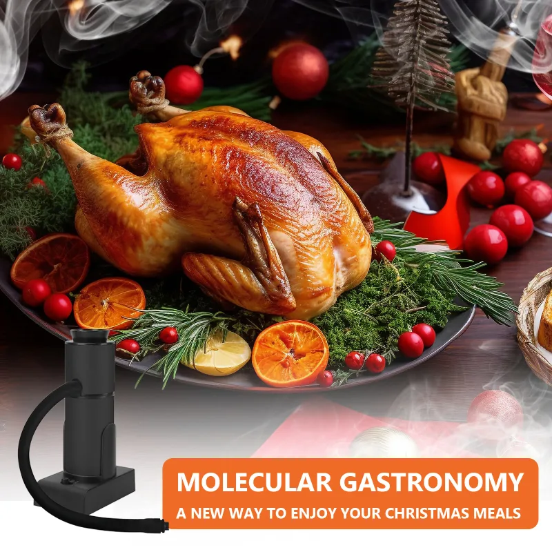Arma de fumar infusor de fumaça portátil gerador de fumaça fria cozinha molecular alimentos carne fumante cozinhar ferramenta para churrasco grill