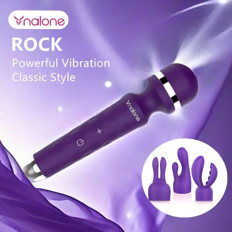 Nalone rock poderoso clitóris vibrador usb recarga varinha mágica av vibrador massageador produto sexual brinquedos sexuais eróticos para mulher