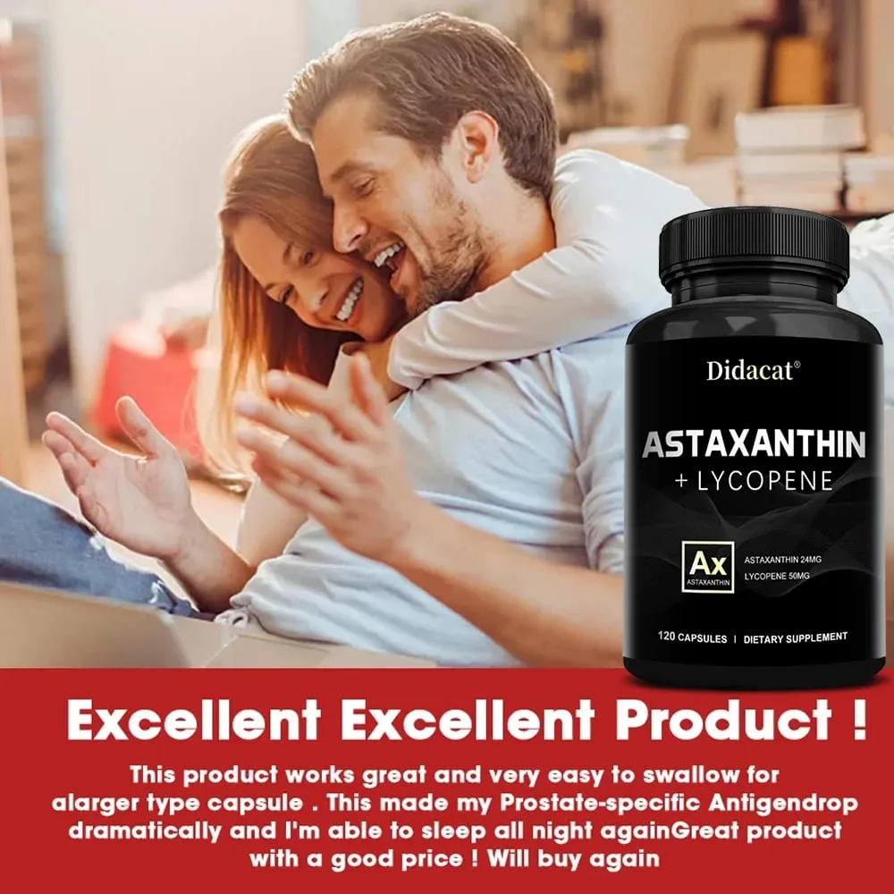 Astaxantina natural 24 mg, um poderoso antioxidante que apoia a saúde cardiovascular e melhora a imunidade