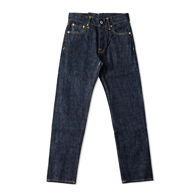 Red Tornado 511XX-0001 Jean en denim à lisière avec ligne rose 16 oz pour homme Coupe droite Silhouette fine