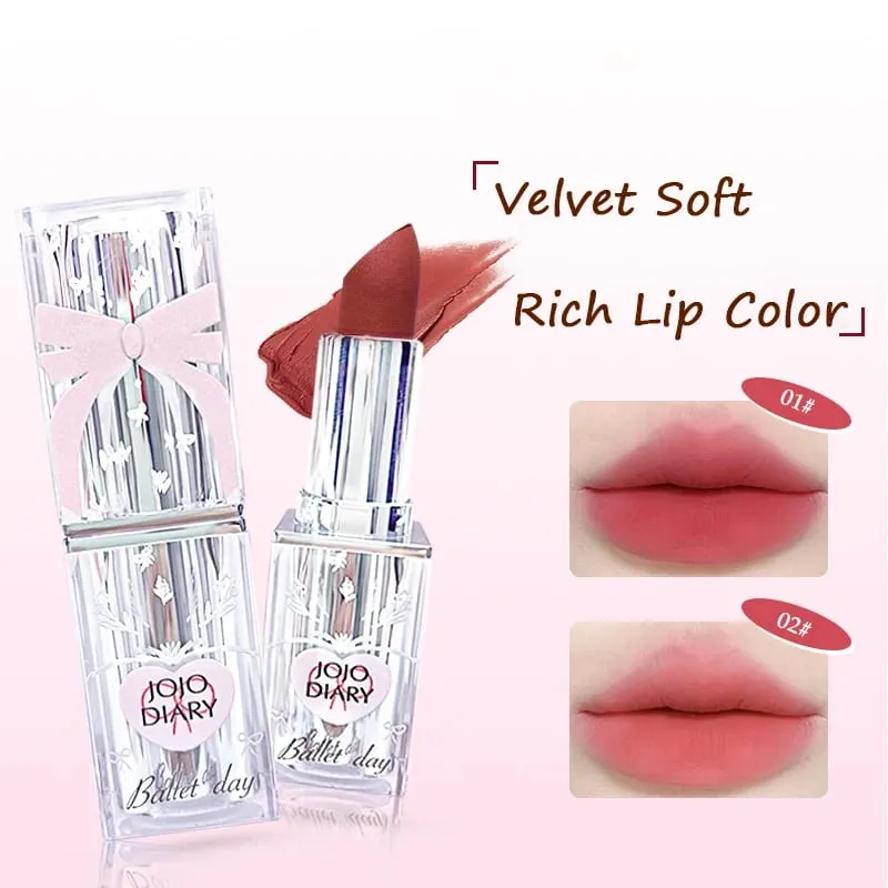 Ballet Day Makeup Gift Set All-in-One Cosmetic Kit with Blush & Lipsticks Bow Necklace Cute Pink Box