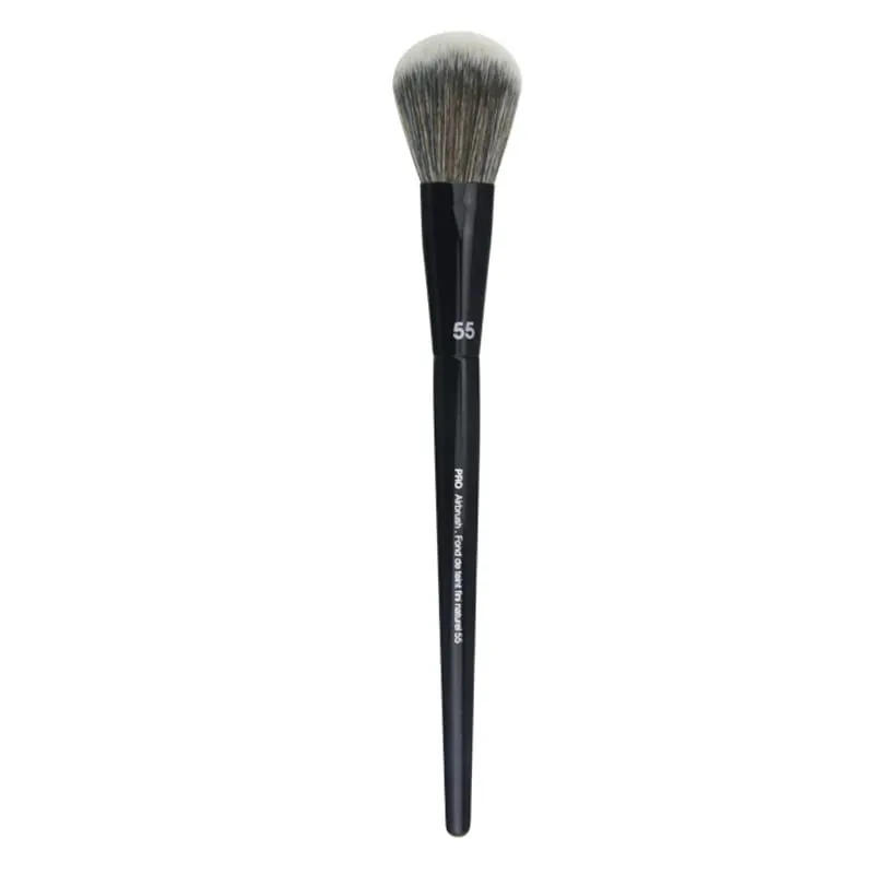 1pc maquiagem chanfrada fundação pó contorno sombra de olho escova ferramenta ultra macio compõem afilado liquidificador destaque sombra de sobrancelha