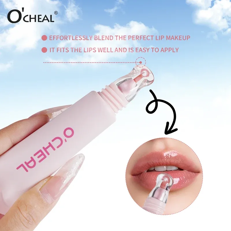 Crystal Glaze Lip Gloss Moisturizing Plumping Lip Oil Shiny Hydrating Lip Care Tinted Lip Balm Daily Lip Makeup Cosmetics