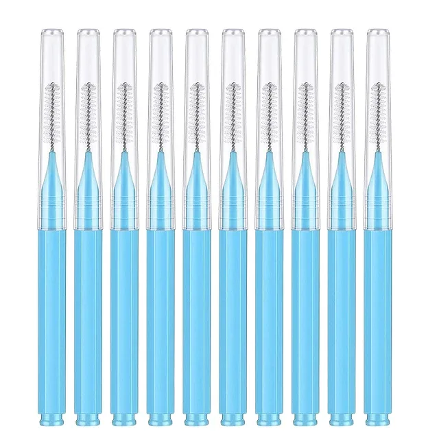 10/20 pçs escovas de sobrancelha mini escova de levantamento de sobrancelha descartável maquiagem cílios ferramenta dente escova interdental lash extensão suprimentos