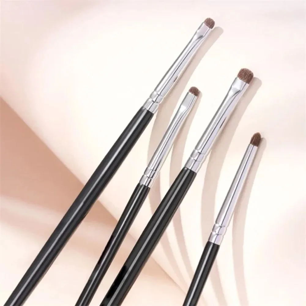 Pincéis macios e finos para sombra, manchas, delineador, pálpebras, iluminador, mentiroso, bicho da seda, ferramentas para maquiagem dos olhos