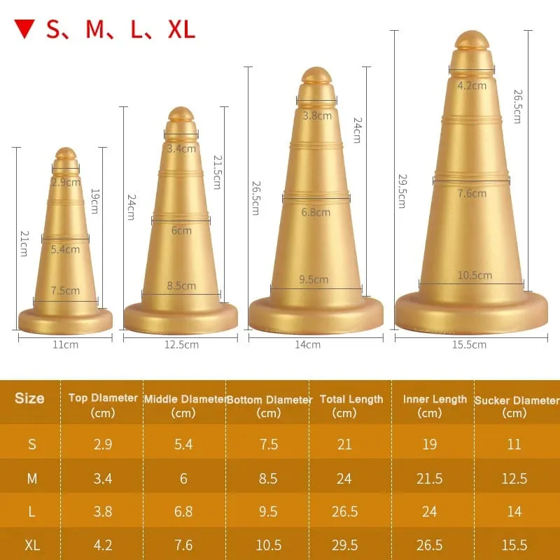 Soft Cones 21-29.5cm Huge Anal Plug Butt Plug Dildo Vagina Anus Dilation Trainer Prostate Massage Adult Sex Toys For Men Women