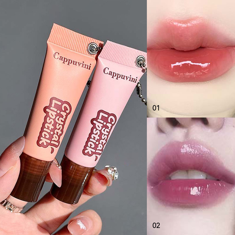 Brilho labial Cappuvini Caramel Shine - leve, duradouro e hidratante com ingredientes naturais para um acabamento brilhante