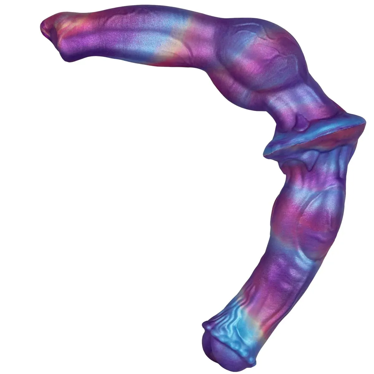 Silicone dupla cabeça butt plug vibrador realista anal grânulo especial-em forma monstro flexível pênis brinquedo sexo para mulher masturbador