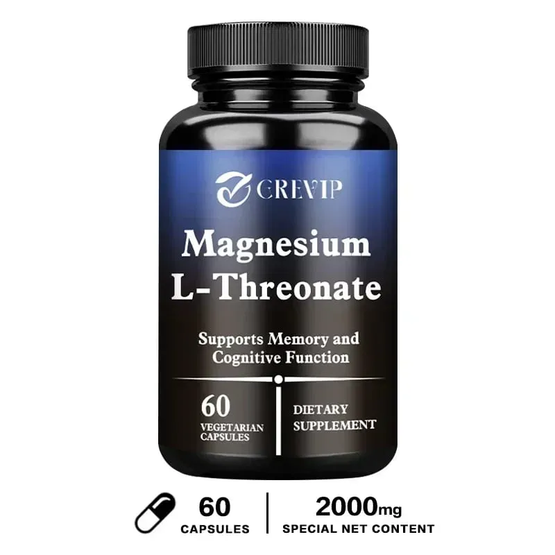 Magnesium L-Threonate Supplement – Promotes Brain Health and Enhances Memory Boosts Nerve Energy Sleep Support Cognition