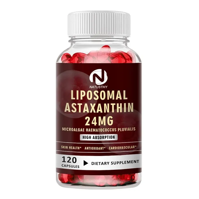 Haematococcus Pluvialis Astaxanthin Capsule - Liposomal Astaxanthin 24mg - Natural Antioxidant Skin & Eye Health & Immune Health